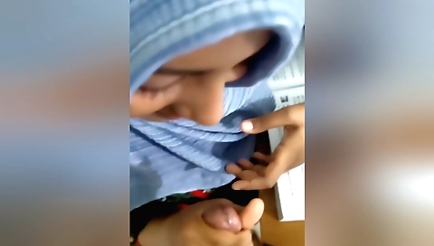 Indian teacher does handjob for me in POV - amateur