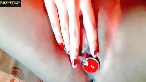 Indian teen playing with pussy and ass in webcam video