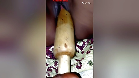 Indian bhabi plays with her cunt in homemade pov video