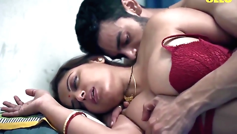 Indian babe with big tits fucked by her stepbrother