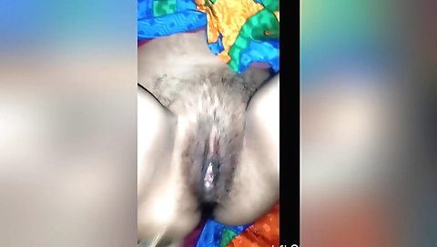 Indian girl in sexy lingerie naked after cleaning her pussy
