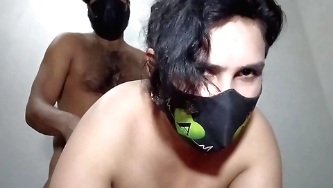 Busty indian milf fatima made her cunt cum after fucking
