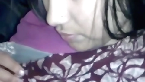 Amateur indian video with a brunette with a small ass
