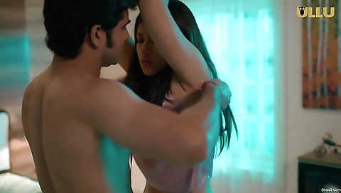 A horny brunette tries out all sorts of sex things