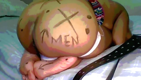 Amateur blonde girl teasing herself in swimsuit video