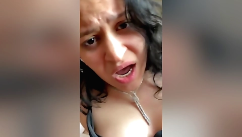 Brunette babe with big tits 18+ fucking a hot step dad