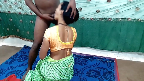 Indian girl 18+ plays with her boyfriend in village