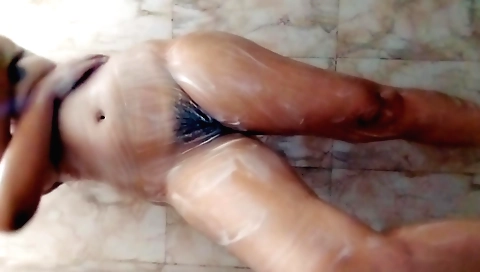 Indian girl with hairy pussy enjoys a shower and fuck