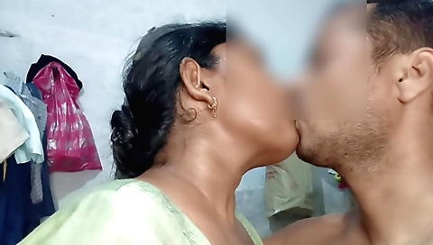 Busty stepsister with a beautiful face took advantage of him