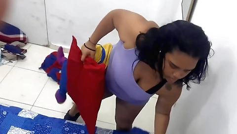 Indian teen takes a hard dick in her chubby snatch