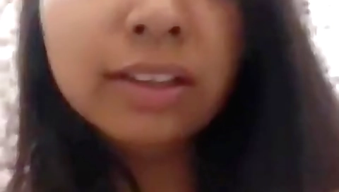 Indian brunette shows her naked body in a sexy call