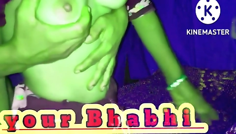 Massage video with Devar bhabhi getting warm on webcam