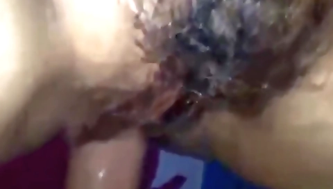 Hindi girl with a hairy cunt and big cock is getting creampied