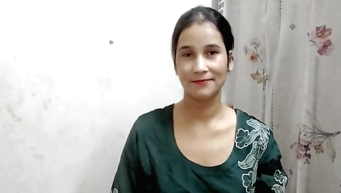 Muslim girl wearing a red dress in a headband in a solo scene