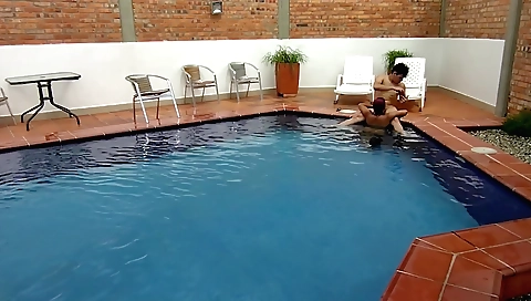 Indian amateur video showing couple enjoying with stepbrother