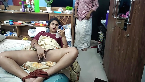Indian milf with large tits and fat ass fucks her stepbro
