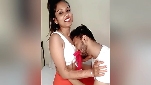 Busty mature woman with a great face takes a facial