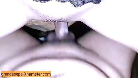 Long-haired brunette is getting fucked in POV video