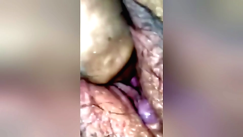 Hairy brunette girl with a small ass gets her pussy licked