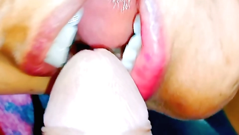 Indian girl suck her partner's cock and get cum in mouth