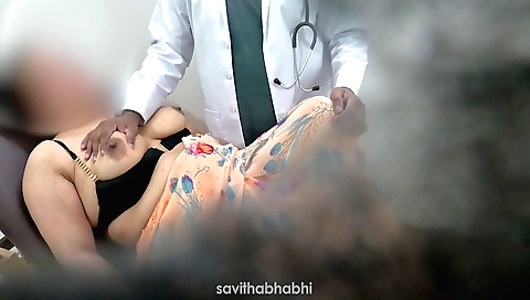 Indian teen girl with a tattooed body got fucked by a doctor