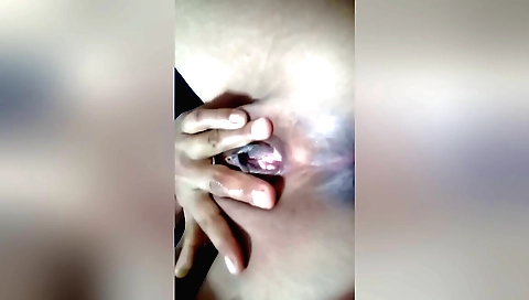 Indian amateur amateur brunette shows her lust for sex