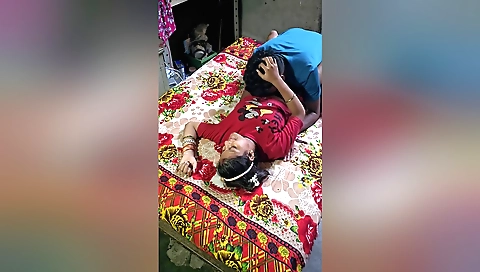 Indian teen girl friend has a big black penis in her hair
