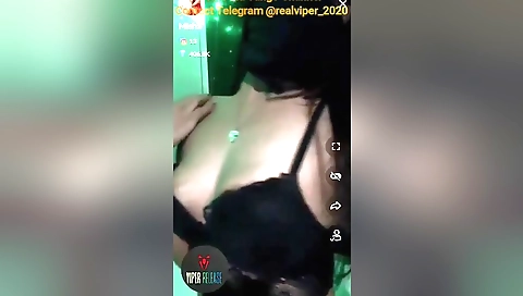 Sexy brunette dances and plays with her pussy in webcam