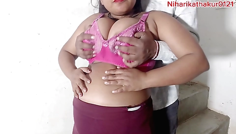 Indian hottie fucked on the bed after a little bit of cuddling