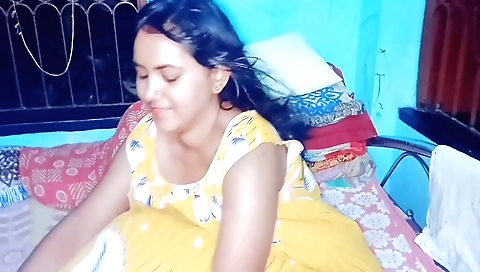 Indian stepmom with big tits rides her stepson's cock
