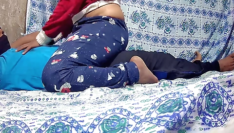 Indian girl and her friend have sex in the bedroom