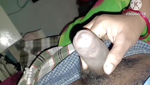 Handjob in hindi video of a hot woman with hot pussy