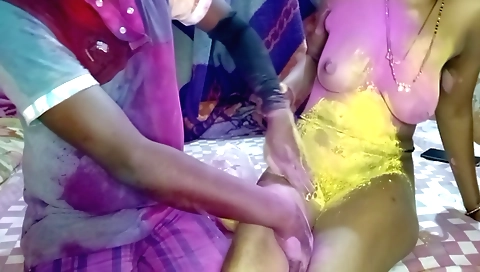 Indian amateur video show stepbrother-in-law having fun