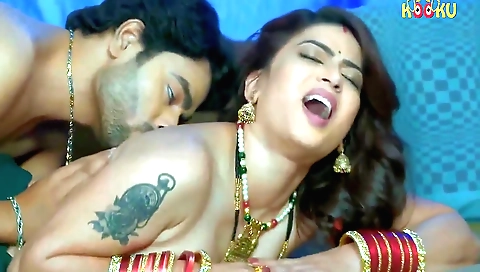 Bholi biwi in a sexy black dress and sexy black underwear