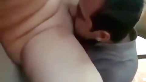 Brunette is fucking her driver in her car in her amateur video