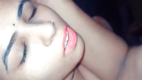 Indian brunette with a big ass loves riding a dick