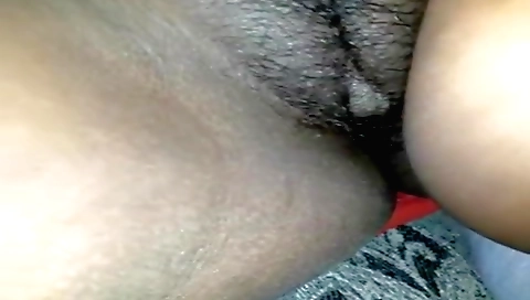 Indian amateur girl with hairy pussy does not want to be left alone