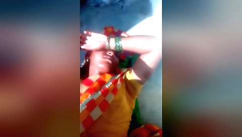 Indian wife gives blowjob and fucked outdoors in the backyard