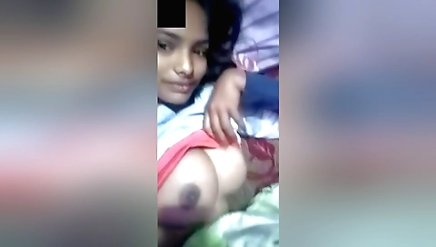 Sexy big boobs and a sexy ass on the web cam video