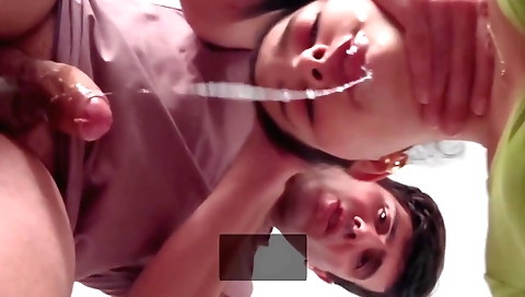 Indian stepsister with a small mouth gives me a facial