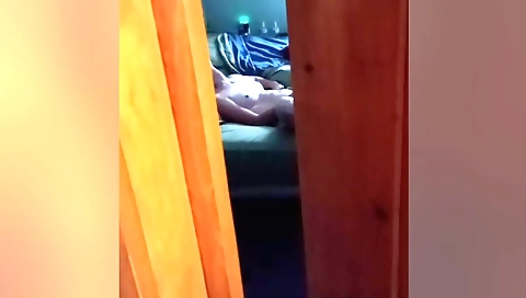 I'm watching my wife play with her pussy while she was watching porn