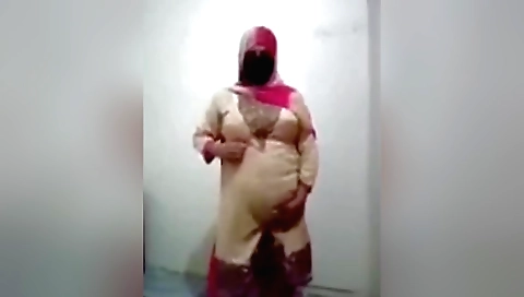 Amateur solo video with hot blonde girl in a sexy dress