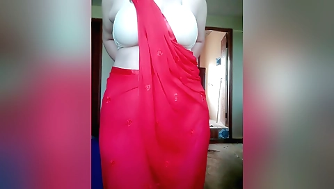 Indian solo girl in her lingerie and finger licking