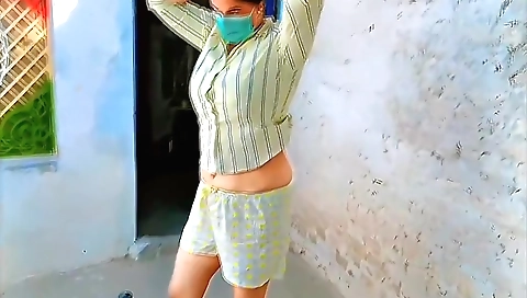 Indian girl plays with pussy on her own in homemade porno