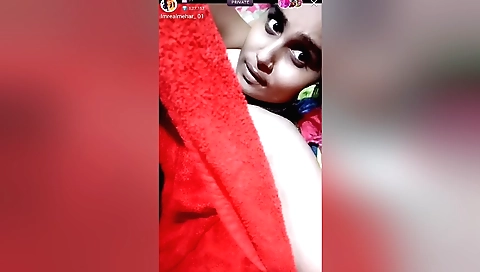 Amateur brunette shows her hairy pussy and ass on webcam