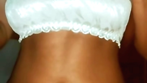 Girl with a hot body and a nice ass is having a little handjob