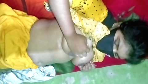 Indian woman gets fucked in pussy and cum on breasts
