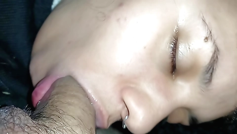 Amateur indian chick with big tits riding deepthroat