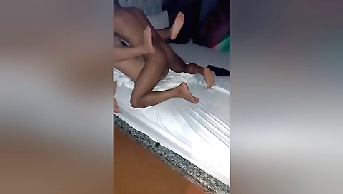 Black dress brunette 18+ fucked by bf with a hard cock