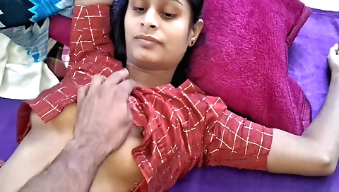 Hairy teen with a deepthroat toy is playing with it